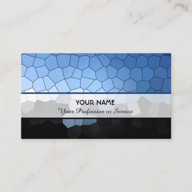 Abstrakte Mosaikfliesen Visitenkarte (Vorderseite)