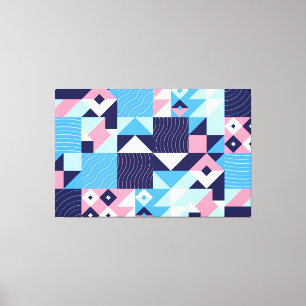Abstrakte Mosaikwerbung Leinwanddruck