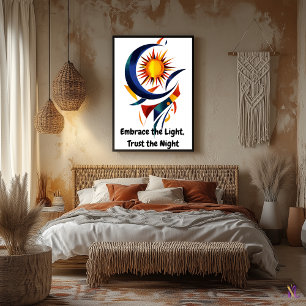 Abstrakte Motivations-Minimalistische Sonnen- und Poster