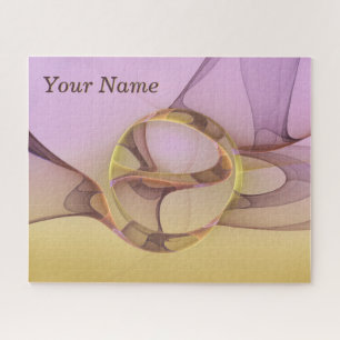 Abstrakte Motive Modernes Rosa Goldenes Fraktal Na