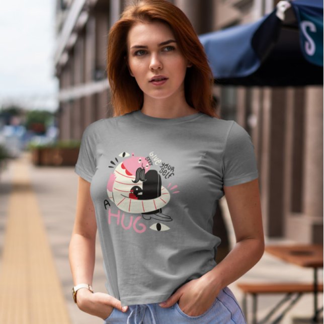 Abstrakte Motivierend Umarmung T-Shirt (Von Creator hochgeladen)