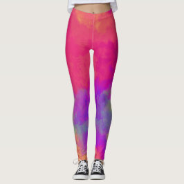 Abstrakte Multicolor-Leggings Leggings
