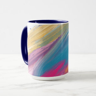 Abstrakte Multicolor-Tasse Tasse