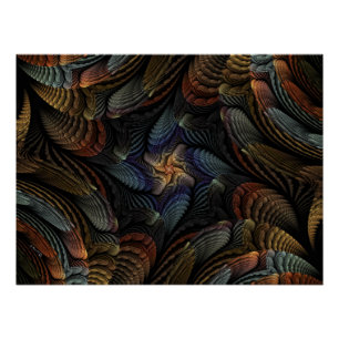 Abstrakte Muscheln Poster