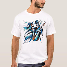 Abstrakte Musik Duo Art T-Shirt
