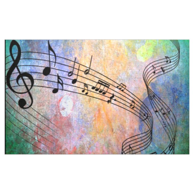 abstrakte Musik Stoff (Yard (91,4 cm))