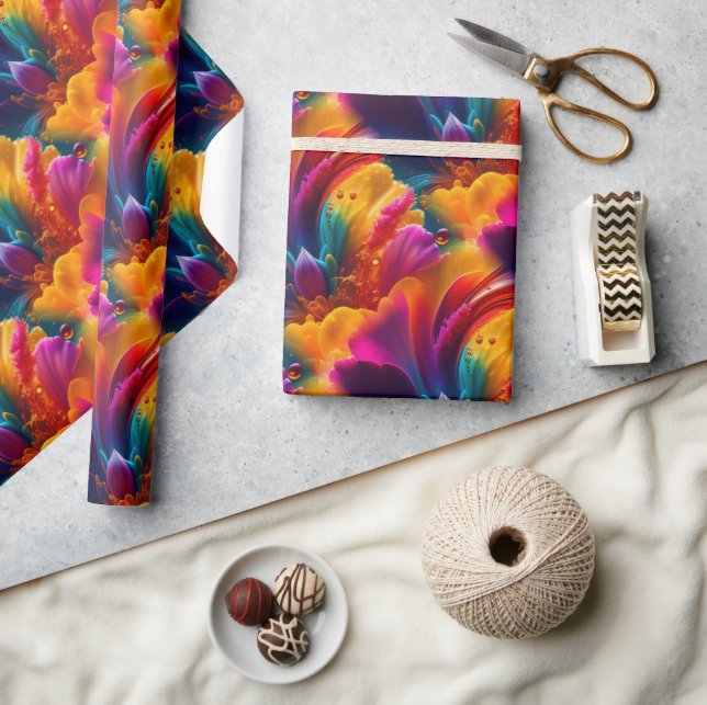 Abstrakte Muster 63A Umschlagpapier Geschenkpapier (Basteln)