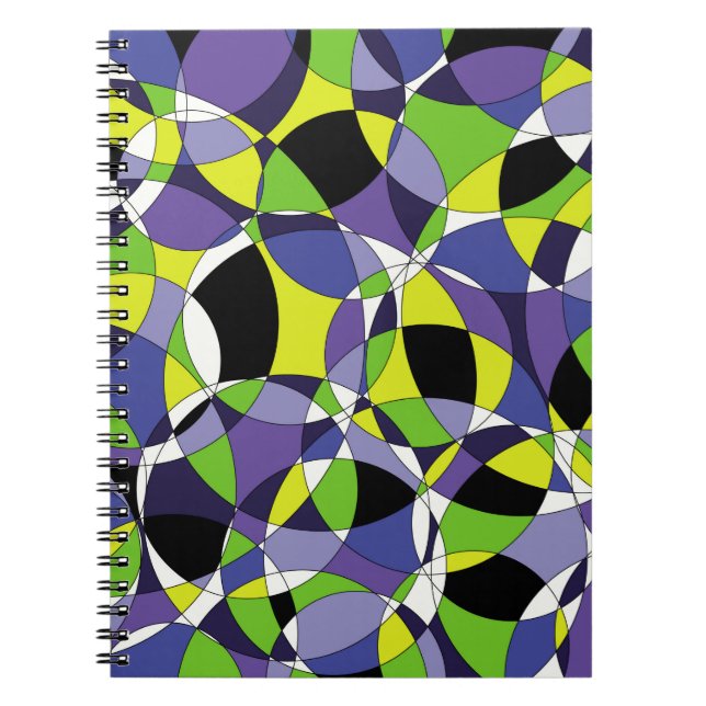 Abstrakte Muster abstrakt, kunstfarben, g Notizblock (Vorderseite)