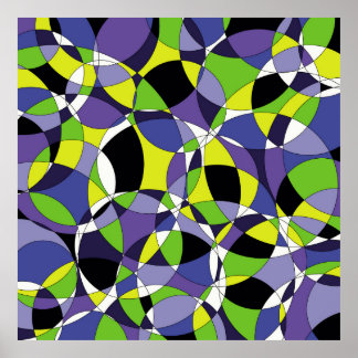 Abstrakte Muster abstrakt, kunstfarben, g Poster