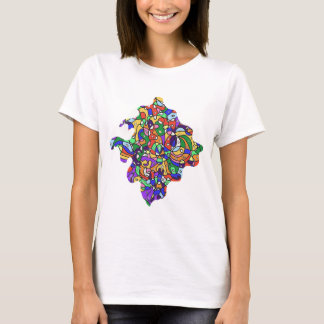 Abstrakte Muster T-Shirt