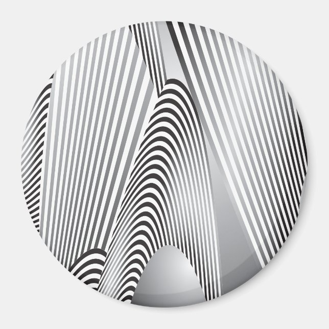 Abstrakte Mustererstellung 3 Magnet (Vorne)