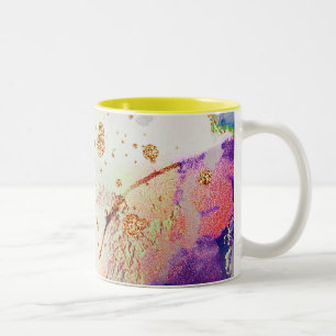 abstrakte Mustergalaxie Zwei-Tone-Kaffeemaschine T Zweifarbige Tasse