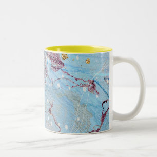 abstrakte Mustergalaxie Zwei-Tone-Kaffeemaschine T Zweifarbige Tasse
