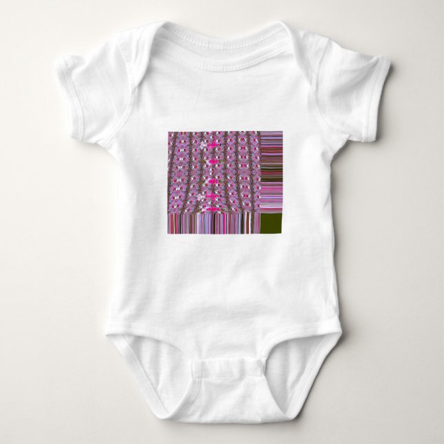 Abstrakte Musterkunst drucken, dicht und komplizie Baby Strampler (Vorderseite)