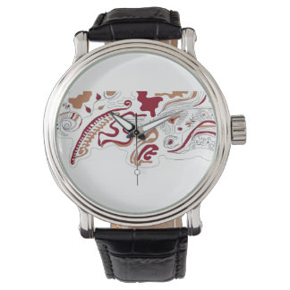 Abstrakte Musterüberwachung Armbanduhr