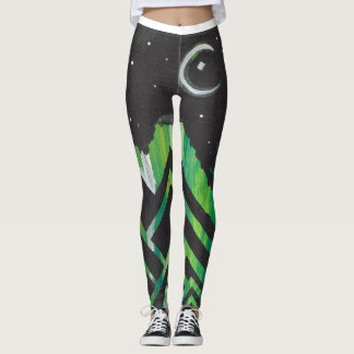 Abstrakte nächtliche Leggings
