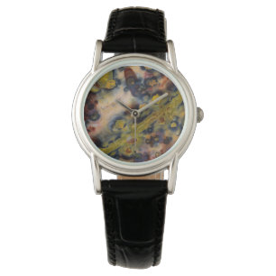 Abstrakte Nahaufnahme von Ozean-Jaspis Armbanduhr