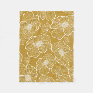Abstrakte nahtlose Blumenmuster. Blume Fleecedecke