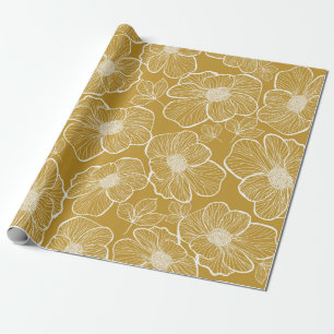 Abstrakte nahtlose Blumenmuster. Blume Geschenkpapier