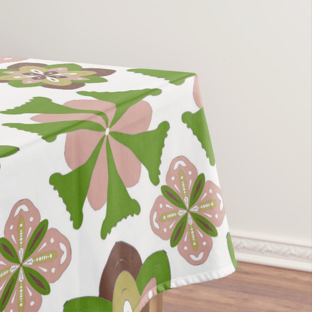 Abstrakte nahtlose Blumenmuster Tischdecke (Beispiel)