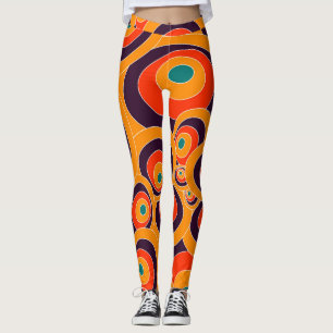 Abstrakte nahtlose Farbovallen Leggings
