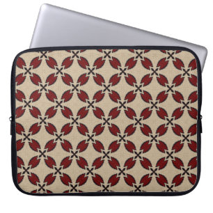 Abstrakte, nahtlose geometrische Fliesenmuster, Laptopschutzhülle
