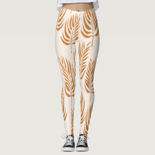 Abstrakte Natur, Minimalistisches Nahtloses Muster Leggings