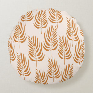 Abstrakte Natur, Minimalistisches Nahtloses Muster Rundes Kissen
