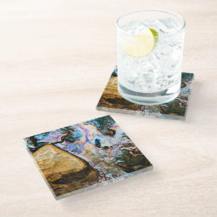 abstrakte Natur noch Wasserglas Untersetzer