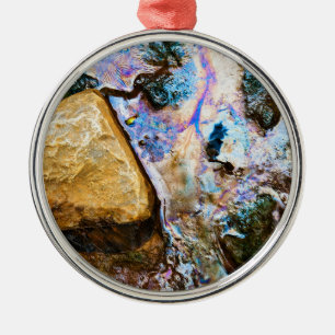 abstrakte Natur noch Wassermetallschmuck Ornament Aus Metall