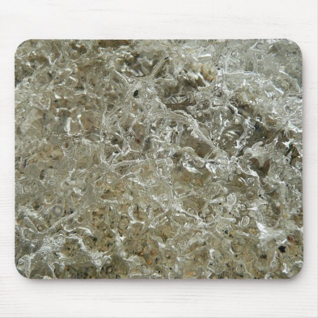 Abstrakte Naturtextur Gletschereis Mousepad (Vorne)