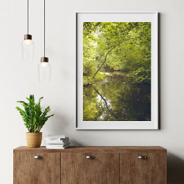 Abstrakte Naturwandkunst – modernes Landschaftspos Poster