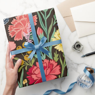 Abstrakte Nelken Schmetterlinge Geschenkpapier