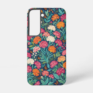 Abstrakte Nelken- und Schmetterlings-Samsung-Hülle Samsung Galaxy Hülle