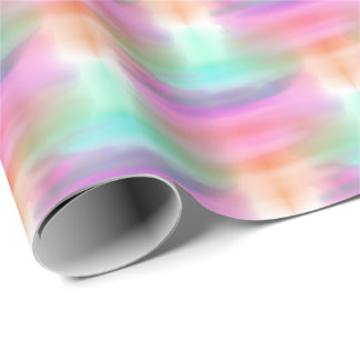Abstrakte Neon Rainbow Farbige Girls Geschenkpapier