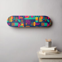 Abstrakte Neonfarben und geometrische bohemische F