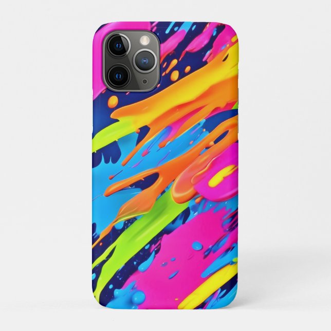 Abstrakte Neonröstchen Pinash Art Case-Mate iPhone Hülle (Rückseite)