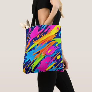 Abstrakte Neonröstchen Pinash Art Tasche