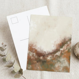 Abstrakte neutrale Ton-Textur-Kunst Postkarte