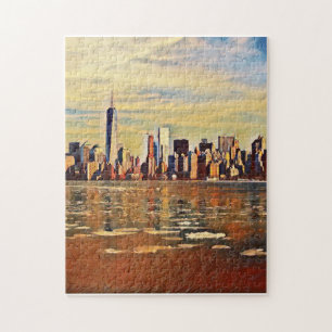 Abstrakte New York Skyline