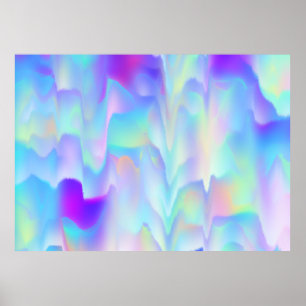Abstrakte Nordlichter Poster