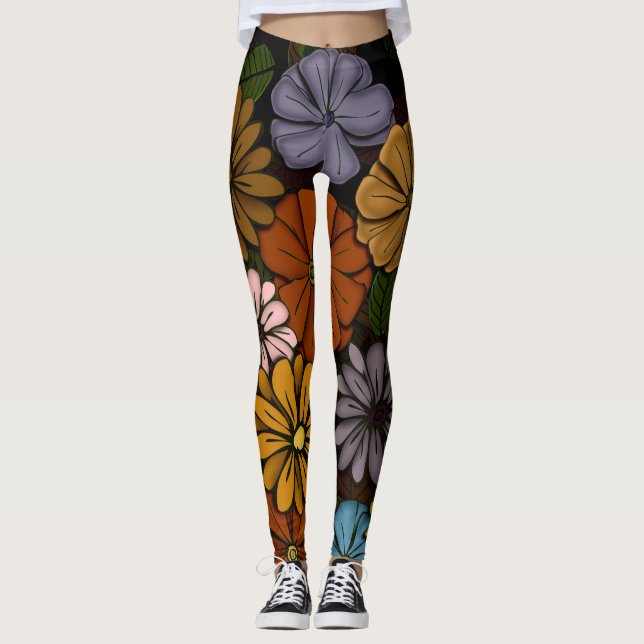 Abstrakte Nr. 418 Leggings (Vorderseite)
