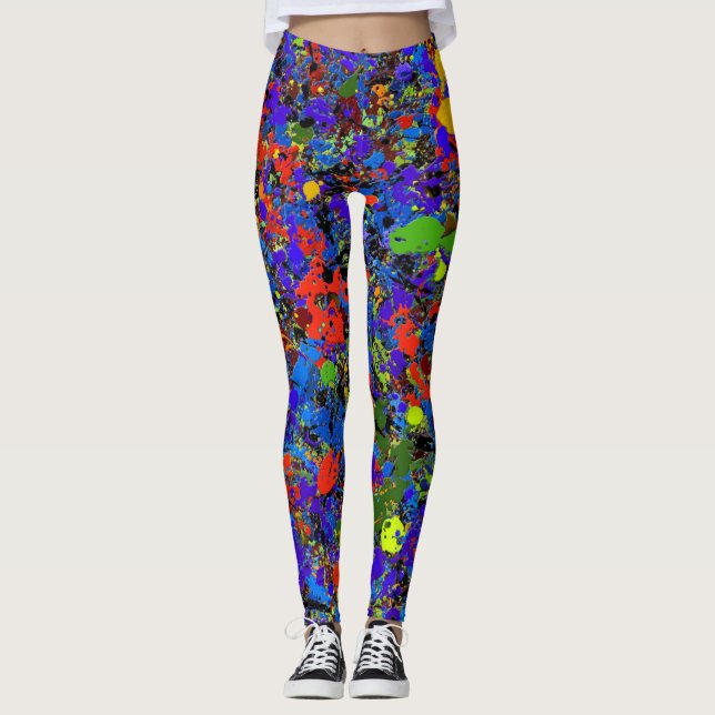 Abstrakte Nr. 738 Leggings (Vorderseite)