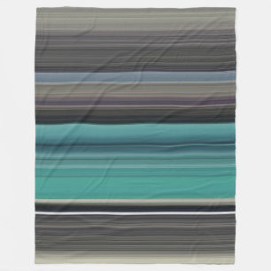 Abstrakte Nummer 1: Aquamarin und grau Fleecedecke