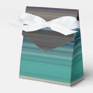 Abstrakte Nummer 1: Aquamarin und grau Geschenkschachtel