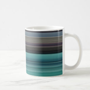 Abstrakte Nummer 1: Aquamarin und grau Kaffeetasse