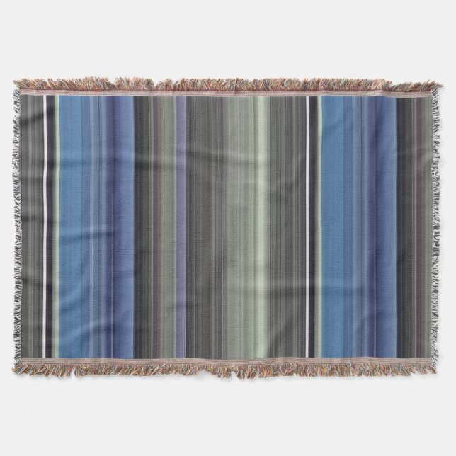 Abstrakte Nummer 1: blau und grau Decke (Vorderseite)