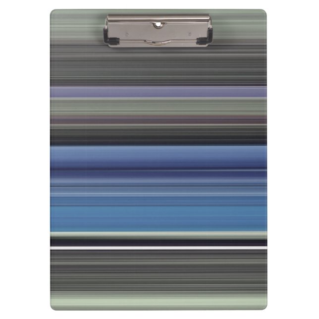 Abstrakte Nummer 1: blau und grau Klemmbrett (Vorderseite)
