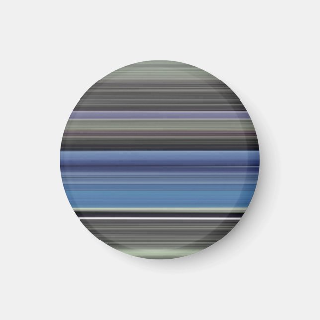 Abstrakte Nummer 1: blau und grau Magnet (Vorne)