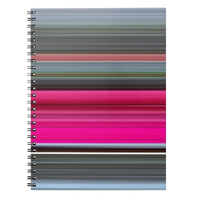 Abstrakte Nummer 1: Getreide und Grau Notizblock (Vorderseite)